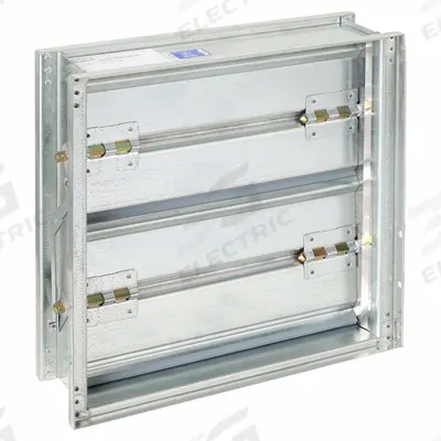 Dayton 15.75"H-W 5"L GStl Volume Control Dampr: 5 in L, 15 3/4 in H, 15 3/4 in W - Rectangular Manual Control Dampers
