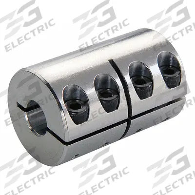 RULAND MANUFACTURING Rigid Shaft Coupling: 5/16 in Bore Dia 1, 5/16 in Bore Dia 2, Round - One-Piece Rigid Shaft Couplings