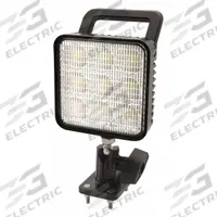 ECCO Vehicle Work Light: Square, Flood, LED, Pedestal, Pigtail, Universal, Surface Mount, Black (MPN EW2451). Key specifications — Housing Color: Black; Brand: ECCO; Electrical Connection: Pigtail; Installation Type: Permanent.
