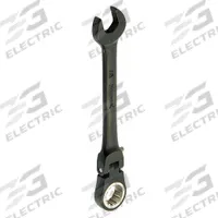 PROTO Combination Wrench: Alloy Steel, Black Chrome, 17 mm Head Size, 7 1/2 in Overall Lg, Flex (MPN JSCVM17F). Key specifications — attr309600: 17 mm; attr309611: Black Chrome; attr309610: Alloy Steel; attr309604: No; attr309612: No; attr309613: No; attr309615: No; attr324932: PROTO.