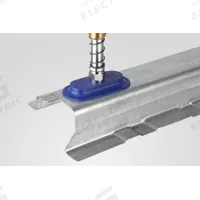 SCHMALZ Vacuum Pad Assembly: Flat Oval, 3/8 in NPT, 40 mm_80 mm Pad Dia, NBR, Blue, 45 A, SAOF (MPN 10.01.05.00759). Key specifications — attr1019101: 10.01.05.00759; attr1019103: SCHMALZ; attr1019107: 45 A.