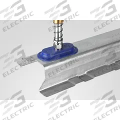 SCHMALZ Vacuum Pad Assembly: Flat Oval, 3/8 in NPT, 40 mm_80 mm Pad Dia, NBR, Blue, 45 A, SAOF (MPN 10.01.05.00759). Key specifications — attr1019101: 10.01.05.00759; attr1019103: SCHMALZ; attr1019107: 45 A.