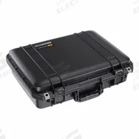 PELICAN Protective Case: Pick and Pluck, Black, Stationary, 6.55 lb Wt, Plastic, Polyurethane (MPN 1505AIR). Key specifications — Closure Type: Press and Pull Latches; Brand: PELICAN.