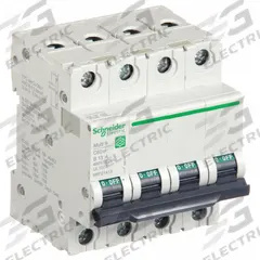 SCHNEIDER ELECTRIC IEC Supplementary Protector: 13 A Amps, 14kA at 240V AC, Screw Clamp, B (MPN M9F21413). Key specifications — Series: C60SP; DC Voltage Rating: Not Rated; Max. AIR Rating: 14kA at 240V AC; Terminal Connection: Screw Clamp; Brand: SCHNEIDER.