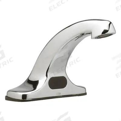 ZURN Bathroom Sensor Faucet: AquaSense, Brass, Chrome Finish, Centerset, Battery - Centerset Sensor Bathroom Faucets