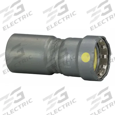 VIEGA MEGAPRESS Crimp Fitting: 1 1/2 in Pipe x 1 in Pipe Size, FTG x Press-fit, Steel - Gas Steel Press Pipe Fittings