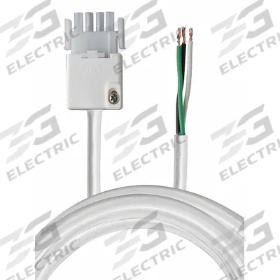 LITHONIA LIGHTING Power Cord: 72 in Lg, 2 in Wd, 4 in Ht - Cords & Wiring for Bay Lights