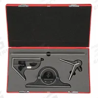 STARRETT Combination Set: SAE, Steel, Brushed, 12 in Blade Lg, 1/64 in Graduations (MPN 9-12-4R). Key specifications — attr1182179: Center/Non-Reversible Protractor/Square; attr1182186: 1/64 in; attr1182189: Brushed; attr1182159: STARRETT; attr1182169: Cast Iron.