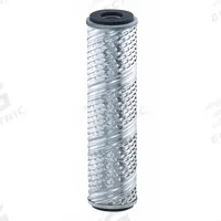 PARKER Water Filter Cartridge: 1 micron, Pleated, 7 gpm, ETP Steel, 9 5/8 in Overall Ht (MPN FPE310-1V). Key specifications — Brand: PARKER; Filter Media: ETP Steel.