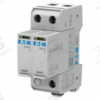 EATON Surge Protection Device: Two Phase, 600V AC, 2 Poles, 2 + Ground Wires, L-G/L-N/N-G, 600 V AC (MPN AGDN60020R). Key specifications — Voltage: 600V AC; Number of Wires: 2 Wires + Ground; Phase: Two; Modes of Protection: L-N; Max. Continuing Operating Voltage: 600 V AC; Voltage Protection Rating: 1500V (L-L, L-G, N-G); Short Circuit Current Rating: 200 kA; Filtering: No.