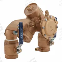 FEBCO Reduced Pressure Zone Backflow Preventer: 825YA, With Freeze Sensor, Bronze, 2 in Pipe Size (MPN 825 YA 2). Key specifications — Shut-Off Valve Type: Ball Valve; Connection Type: FNPT.