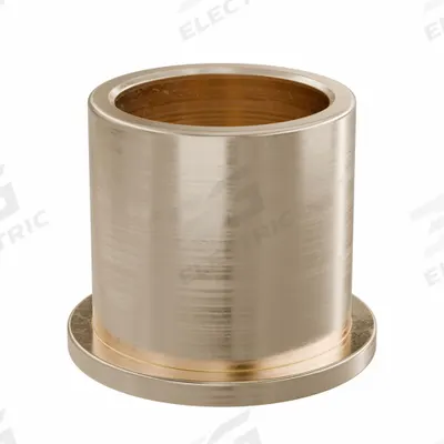 OILITE Flanged Sleeve Bearing: Bronze, SAE 841, 16 mm Bore, 20 mm OD, 20 mm Lg - Lubricated General Purpose Metallic Flanged Sleeve Bearings