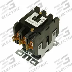 EATON Definite Purpose Magnetic Contactor: 3 Poles, 24V AC, 60 A, Non-Reversing (MPN C25FNF360T). Key specifications — Brand: EATON; Coil Voltage: 24V AC; Contactor Style: HVACR Definite Purpose Contactor; Frame Size: F; Terminal Connection Type: Quick-Disconnect Terminals; Maximum Voltage Rating: 690V AC; Series: C25 Series; Phase: Three.