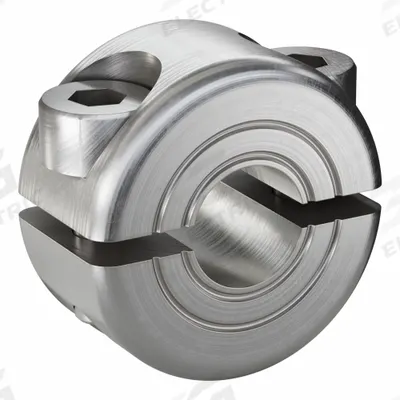 RULAND MANUFACTURING Shaft Collar: 2-Piece, Metric, Round, Clamp-On, 6 mm Bore Dia - Stainless Steel Shaft Collars