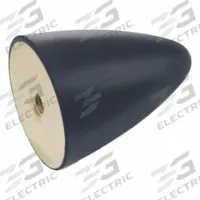 JW WINCO Vibration-Isolating Mount: Conical, Natural Rubber, Female x Non-Threaded Style (MPN 353.2-38-45-5/16-55). Key specifications — Isolator Body Material: Natural Rubber.