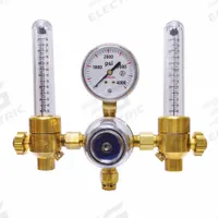 UNIWELD Dual Flowmeter Regulator Arg/Hel: CGA 580 Inlet, 5/8"-18 F RH Outlet (MPN DEF14). Key specifications — Compatible Gas Type: Argon; Manufacturer Part Number: DEF14; Brand: UNIWELD; Inlet Connection: CGA 580; Outlet Connection: 5/8"-18 F RH.