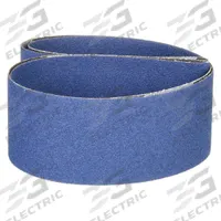 NORTON Sanding Belt: 3 1/2 in W x 15 1/2 in L, Zirconia Alumina, 80 Grit, X Wt Polyester Backing (MPN 78072753074). Key specifications — Series: BlueFire R823P; Brand: NORTON.