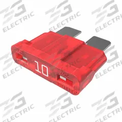 LITTELFUSE Automotive Fuse: ATOF Series, Fast-Acting, 10 A, 32 V DC, Indicating (MPN 0287010.PXCN). Key specifications — Series: ATOF; Brand: LITTELFUSE.