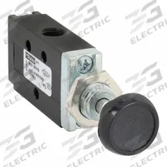 PARKER Manual Air Control Valve: DirectAir 2, Three-Way / Two-Position, Button, 1/8 in Female NPT (MPN 414931000). Key specifications — attr1084737: Aluminum; attr1084764: Manual Air Control Valve; attr1084778: Spool; attr1084767: DirectAir 2; attr1084731: 414931000; attr1084739: PARKER; attr1084765: Manual Return; attr1084768: DirectAir 2.
