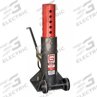 GRAY Support Stand: Pneumatic, 35 ton Load Capacity, 32 in Max Extended Ht, 20 1/4 in Min Ht, 1 PR (MPN 35T Stands). Key specifications — Base Shape: Square; Base Material: Steel; Saddle Shape: Round Textured; Brand: GRAY.