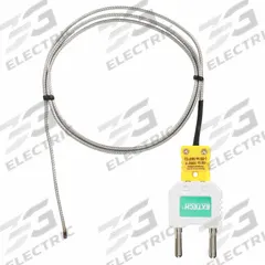 EXTECH Bead Wire Temperature Probe: -58°F to 1,000°F /-50°C to 538°C, Type K, Rounded Tip (MPN TP875). Key specifications — Brand: EXTECH; Cable Material: Nickel-Chromium ,Nickel-Silicon; Cable Length: 39 in; Accuracy: ±2.5 °C or ±0.75 % of Reading, Whichever is Greater.