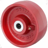 APPROVED VENDOR Caster Wheel: 8 in Wheel Dia., 3 in Wheel Wd, Iron, 2,600 lb Load Rating, Roller (MPN W-830-M-1). Key specifications — Includes Spanner Bushing: Not Included; Wheel/Tread Material: Iron; Wheel/Tread Color: Red; Brand: APPROVED VENDOR.
