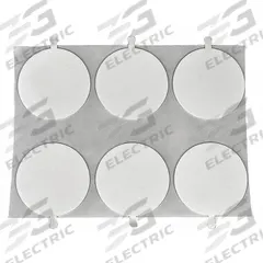 TAPECASE Foam Tape: Conformable, Permanent, Disc, 3/4 in Dia, 62.5 mil Thick, Closed, White, Acrylic (MPN 16U781). Key specifications — Series: FTC; Backing Material: Polyethylene Foam; Bond Type: Permanent.