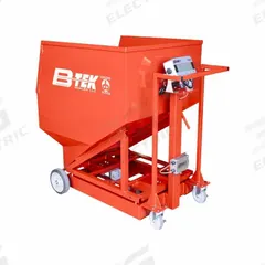 B-TEK Hopper Scale: 38 in Weighing Surface Dp, 24 in Weighing Surface Wd, 48 in Overall Ht, LCD (MPN 912-3024). Key specifications — Connection Ports: RS-242; Readability: 1 lb; Brand: B-TEK; IP Rating: IP54.