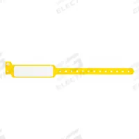 ID Wristband: No Legend, 11 1/2 in Overall Lg, 1 3/8 in Overall Wd, Plastic, Yellow, 500 PK (MPN CLS-PXO-34). Key specifications — attr1126094: Yellow.