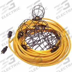 SOUTHWIRE Light Stringer: Bulb Dependent, Corded, String Light, 100 ft Power Cord Lg, 120V AC, Metal (MPN 95123). Key specifications — attr564215: Locking Blade; attr564191: Metal; attr564187: No; attr564159: SOUTHWIRE; attr564165: STW; attr564166: 12 AWG; attr564190: String Light; attr564196: Bulb Dependent.