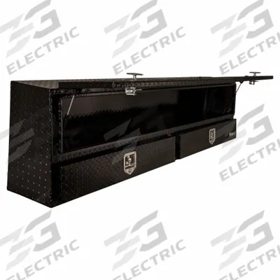 BUYERS PRODUCTS Contractor Truck Box: Topside Truck Box, Single Flip-Up Door Lid, T-Handle - Single Flip-Up Door Topside Boxes with Drawers