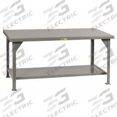 LITTLE GIANT Workbench: Fixed Ht, Steel, 84 in x 42 in, 10,000 lb Overall Load Capacity, Gray (MPN WW-4284). Key specifications — Brand: LITTLE GIANT.