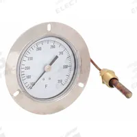 APPROVED VENDOR Analog Panel Mount Thermometer: 100°F to 350°F, ±1°F Scale Division, 3.5 in Dial Dia (MPN 12U618). Key specifications — Brand: APPROVED VENDOR; Accuracy: ±1 °F Scale Division.