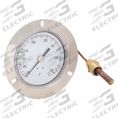 APPROVED VENDOR Analog Panel Mount Thermometer: 100°F to 350°F, ±1°F Scale Division, 3.5 in Dial Dia (MPN 12U618). Key specifications — Brand: APPROVED VENDOR; Accuracy: ±1 °F Scale Division.