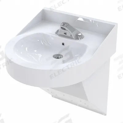 BESTCARE Bathroom Sink: Stainless Steel, 21 1/2 in Bowl Lg, 4 in Bowl Dp, ADA Compliant - One-Bowl Institutional Bathroom Sinks