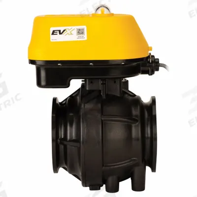 BANJO Electrically Actuated Two-Way Ball Valve: 3 in Nominal Valve Size, 12V DC - Polypropylene Electrically-Actuated Ball Valves