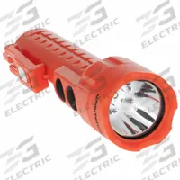 NIGHTSTICK Flashlight: 235 lm, 9.5 hr Run Time at Max. Brightness, 181 m Max Beam, 3 Light Outputs (MPN NSP-2422R). Key specifications — Brand: NIGHTSTICK; Battery Requirements - Broad: Includes 3 AA.