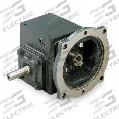 Dayton Speed Reducer: 20:1, 88 RPM, 2 hp Input Max, 1204 in-lb Output Max, Keyed - Direct-Drive Right-Angle Speed Reducers
