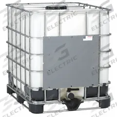 APPROVED VENDOR IBC Tote: 39 1/2 in x 53 3/4 in x 47 1/4 in x 47 1/4 in, GC330, 2 in Drain, 1 Valves. Key specifications — attr1189587: Male; attr1189588: Natural; attr1189596: EA; attr1189548: Cam-and-Groove; attr1189552: Galvanized; attr1189553: Steel Wire; attr1189568: Rectangular; attr1189570: FDA Approved.