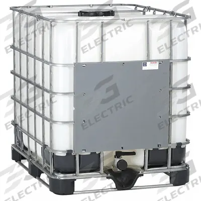 APPROVED VENDOR IBC Tote: 39 1/2 in x 53 3/4 in x 47 1/4 in x 47 1/4 in, GC330, 2 in Drain - Standard IBC Totes with Wireframes