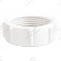 APPROVED VENDOR Nut and Washer: Plastic, White, 1 1/2 in_1 1/4 in Nominal Pipe Size, Slip, 10 PK (MPN 1PPB7). Key specifications — Includes: (10) 1-1/4 in Nuts; Brand: APPROVED VENDOR; Material: Plastic; Connection Type: Slip.