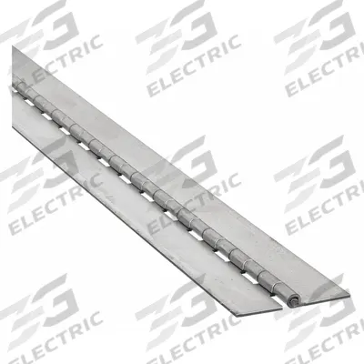 APPROVED VENDOR Piano Hinge: Steel, 96 in Leaf Ht - Full Surface-Mount Piano Hinges