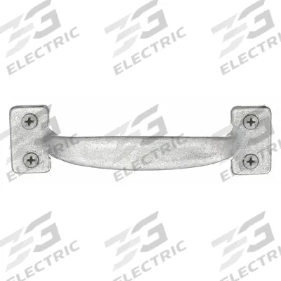 APPROVED VENDOR Pull Handle: Unthreaded Holes, Steel, Silver, #8 Screw Size - Standard Pull Handles
