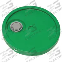 APPROVED VENDOR Pail Lid: Gasketed/Snap-On/Spout/Tear Tab, 12 1/4 in Overall Dia, Green, Plastic (MPN ROP2100CVRF-TT-GR). Key specifications — attr1265148: 1H2/Y1.5/30; attr1188872: APPROVED VENDOR; attr1265149: Not Rated; attr1188855: 49EN60; attr1188854: Plastic; attr1188856: ROP2150GR-M.