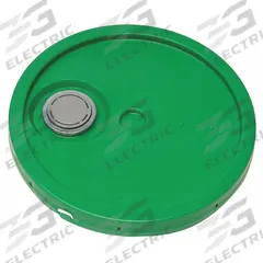 APPROVED VENDOR Pail Lid: Gasketed/Snap-On/Spout/Tear Tab, 12 1/4 in Overall Dia, Green, Plastic (MPN ROP2100CVRF-TT-GR). Key specifications — attr1265148: 1H2/Y1.5/30; attr1188872: APPROVED VENDOR; attr1265149: Not Rated; attr1188855: 49EN60; attr1188854: Plastic; attr1188856: ROP2150GR-M.