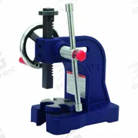 PALMGREN Arbor Press: 1 ton Force in Tons, 8 in Swing (In.), 4-1/2 x 6 in, 1/2 to 1-1/4 in (MPN 9661101)