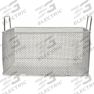 MARLIN STEEL WIRE PRODUCTS Parts Washer Basket: Rectangular, Stainless Steel, Silver - Rectangular Parts Washer Baskets