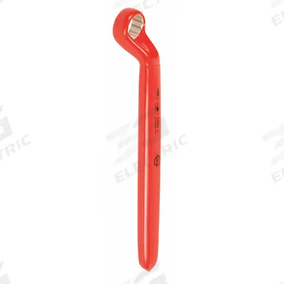 WIHA Box End Wrench: Chrome, 24 mm Head Size, 11 in Overall Lg, Offset - Metric, Single End, 12-Point, Box End Wrenches