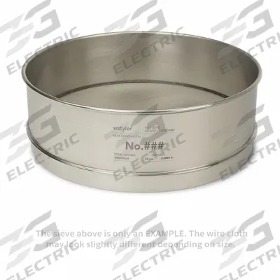 ADVANTECH Standard Stainless Steel Cloth Test Sieve: Stainless Steel, 12 in Outside Dia - Standard Stainless Steel Cloth Test Sieves