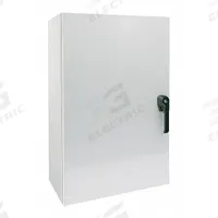 WIEGMANN Enclosure: Steel, 20 in x 20 in x 6 in, NEMA 12/13/3R/4, Solid Cover, Hinged, Painted (MPN N4122020061PTC). Key specifications — Closure Method: Padlock Hasp; Brand: WIEGMANN; Knockouts: Not Included.